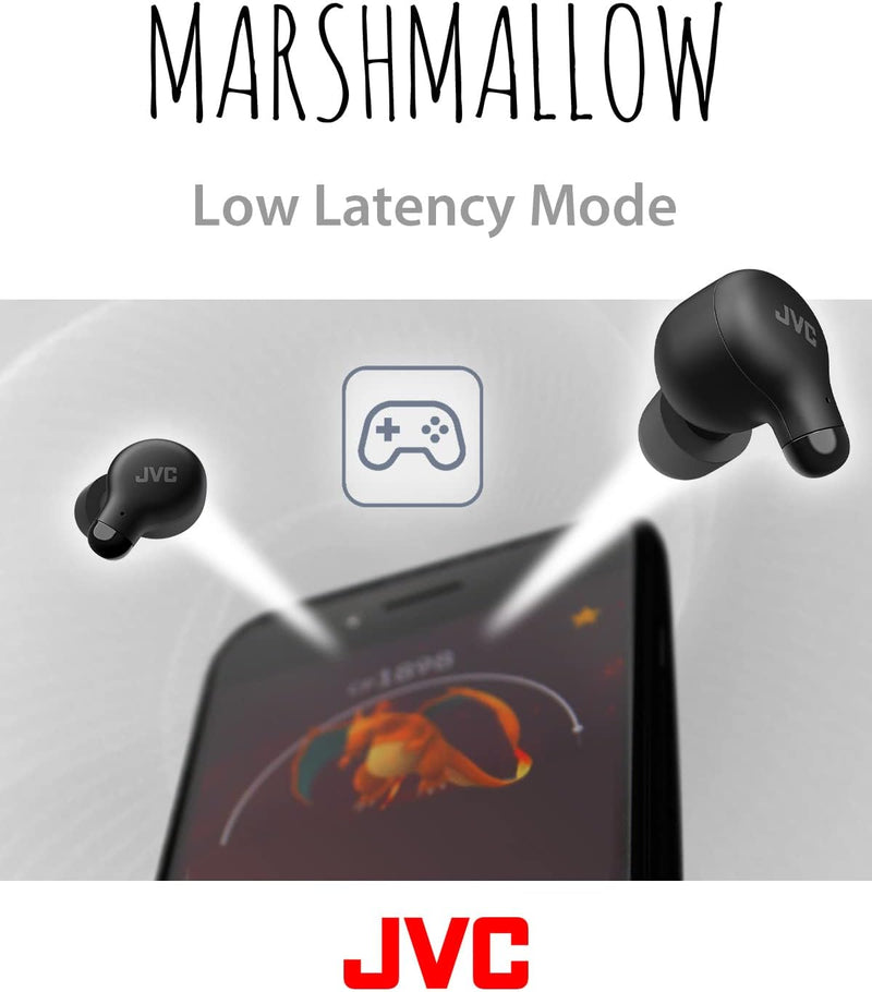 Auriculares inalámbricos auténticos JVC Marshmallow en color negro