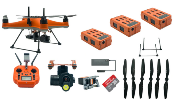 Paquete de pesca impermeable Swellpro Splash Drone 4 con seguro gratuito